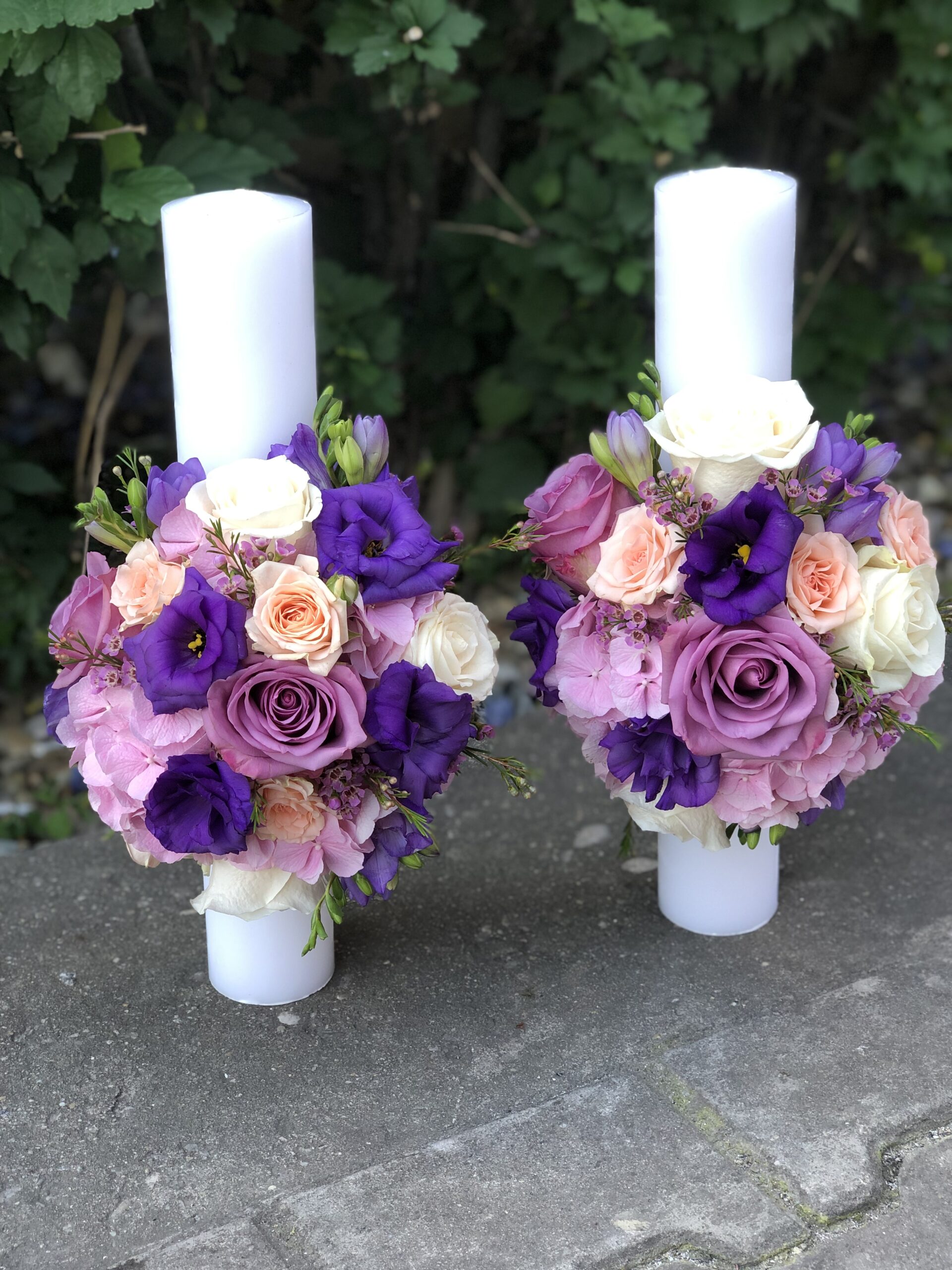6629657694305826206 SET LUMANARI CUNUNIE VIOLET - imagine 1